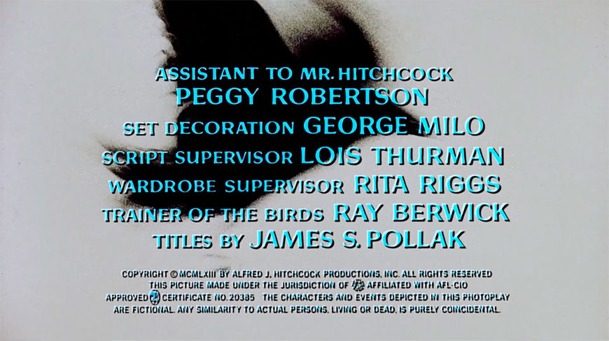 IMAGE: Still - Title Sequence credits for Robertson and Pollak