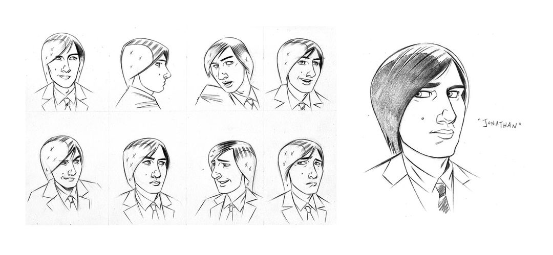 "Jonathan" character designs