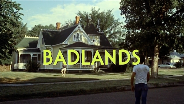 IMAGE: Badlands (1973) title card