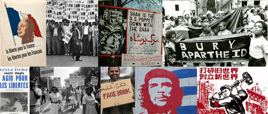 IMAGE: Research references of propaganda and revolution posters