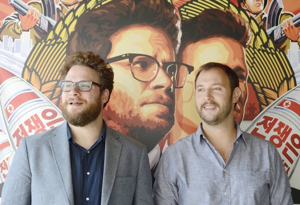 Image: The Interview writer/directors Seth Rogen and Evan Goldberg