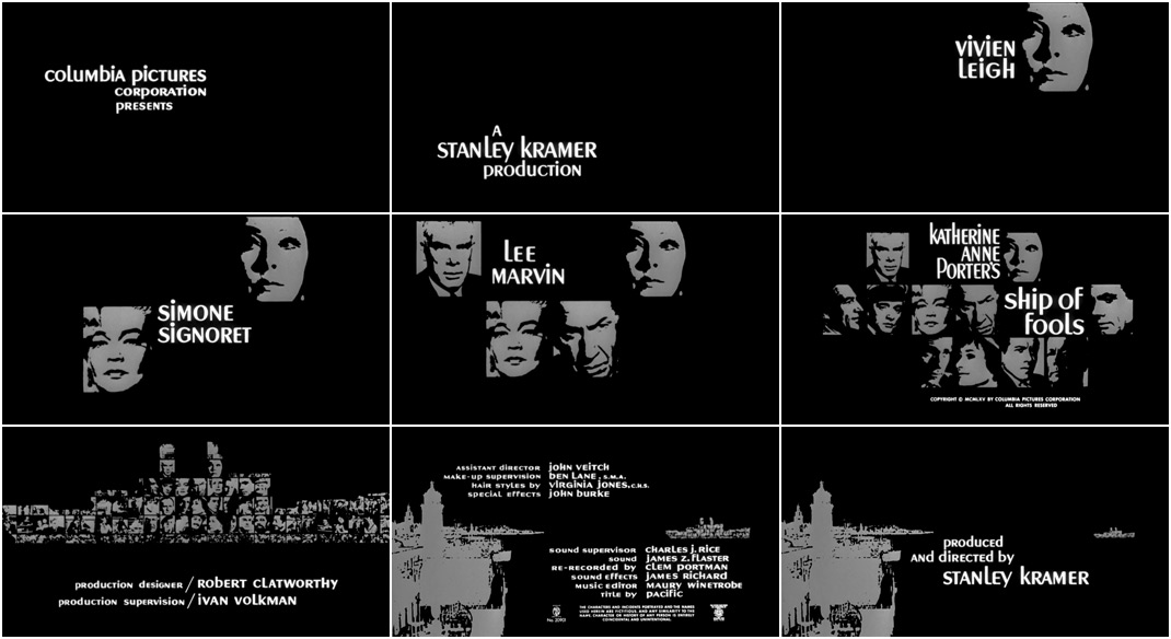 Ship of Fools (1965) — Art of the Title