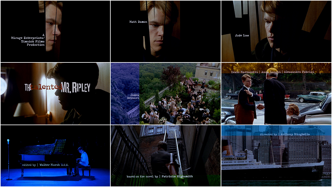 The Talented Mr. Ripley (1999) — Art of the Title